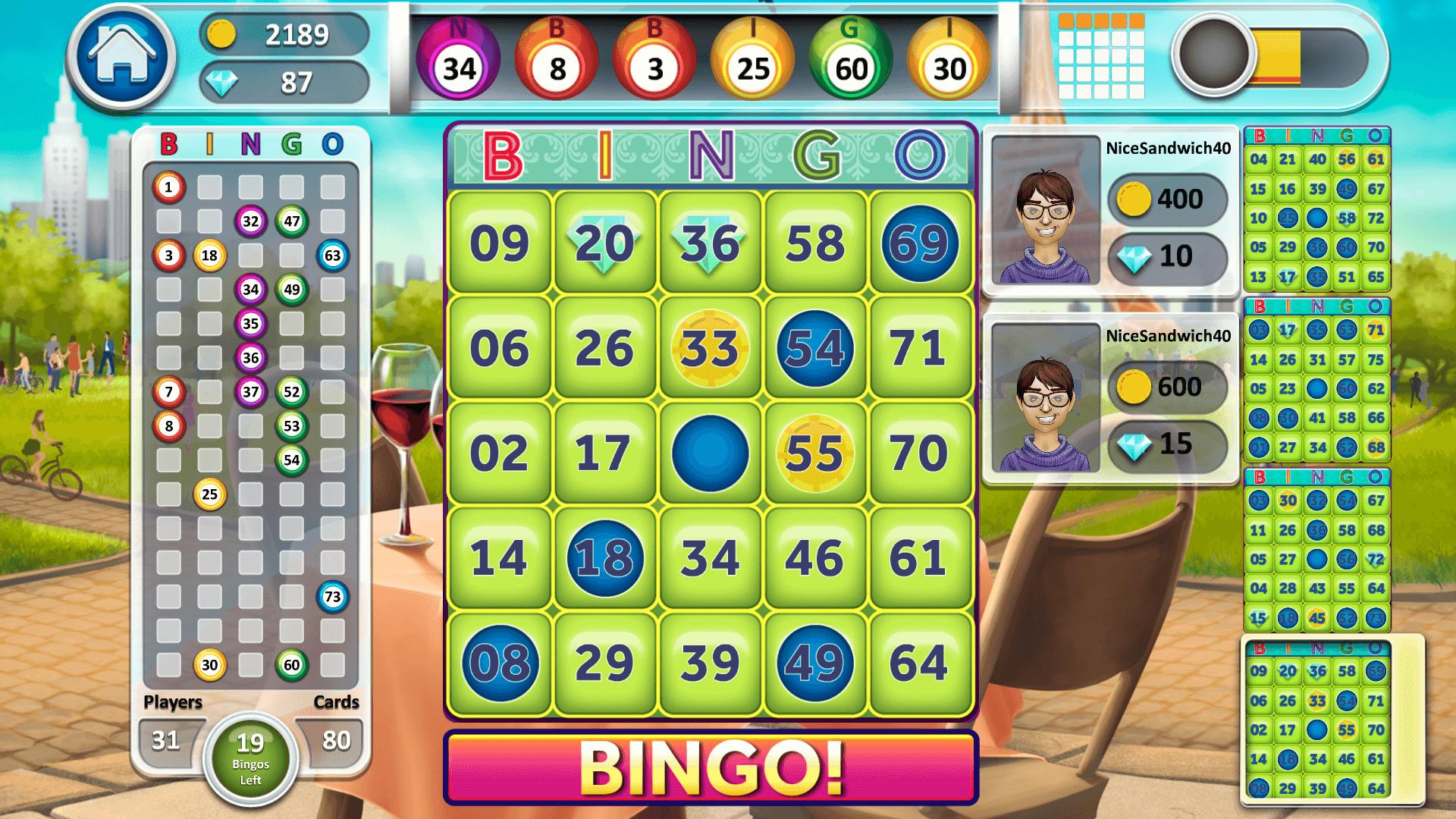 Bingo variants and rules